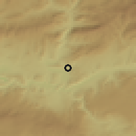 Shaded relief of the 53 km around Çayırhan, drawn from the GMTED2010 grid