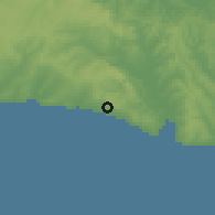 Shaded relief of the 53 km around Celâliye, drawn from the GMTED2010 grid