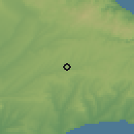 Shaded relief of the 53 km around Çerkezköy, drawn from the GMTED2010 grid