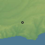 Shaded relief of the 53 km around Çorlu, drawn from the GMTED2010 grid