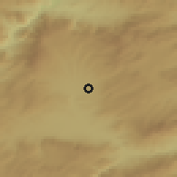 Shaded relief of the 53 km around Çorum, drawn from the GMTED2010 grid