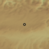 Shaded relief of the 53 km around Devrekâni, drawn from the GMTED2010 grid