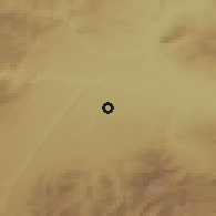 Shaded relief of the 54 km around Dilek, drawn from the GMTED2010 grid