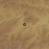 Shaded relief of the 54 km around Divriği, drawn from the GMTED2010 grid