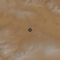 Shaded relief of the 53 km around Diyadin, drawn from the GMTED2010 grid