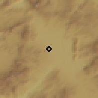 Shaded relief of the 54 km around Acıpayam, drawn from the GMTED2010 grid