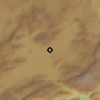 Shaded relief of the 54 km around Elmalı, drawn from the GMTED2010 grid