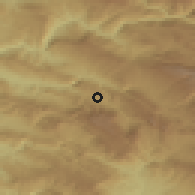 Shaded relief of the 54 km around Eruh, drawn from the GMTED2010 grid
