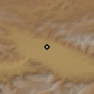 Shaded relief of the 53 km around Erzincan, drawn from the GMTED2010 grid