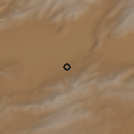 Shaded relief of the 53 km around Erzurum, drawn from the GMTED2010 grid