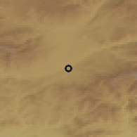 Shaded relief of the 54 km around Genç, drawn from the GMTED2010 grid