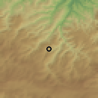 Shaded relief of the 53 km around Alankent, drawn from the GMTED2010 grid