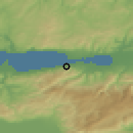 Shaded relief of the 53 km around Halıdere, drawn from the GMTED2010 grid