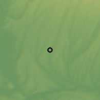 Shaded relief of the 53 km around Havsa, drawn from the GMTED2010 grid
