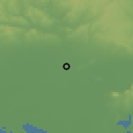 Shaded relief of the 54 km around Havutlu, drawn from the GMTED2010 grid