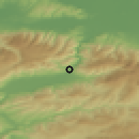 Shaded relief of the 53 km around Alifuatpaşa, drawn from the GMTED2010 grid