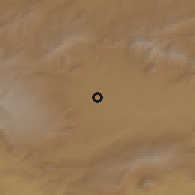 Shaded relief of the 54 km around Hınıs, drawn from the GMTED2010 grid