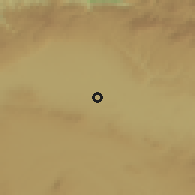 Shaded relief of the 53 km around Alpu, drawn from the GMTED2010 grid