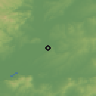 Shaded relief of the 53 km around İpsala, drawn from the GMTED2010 grid