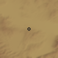 Shaded relief of the 54 km around Işıklar, drawn from the GMTED2010 grid