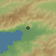 Shaded relief of the 53 km around Kadıköy, drawn from the GMTED2010 grid