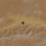 Shaded relief of the 53 km around Kağızman, drawn from the GMTED2010 grid