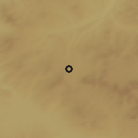 Shaded relief of the 54 km around Kaman, drawn from the GMTED2010 grid