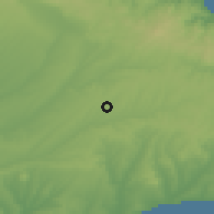 Shaded relief of the 53 km around Karaağaç, drawn from the GMTED2010 grid