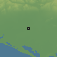 Shaded relief of the 54 km around Karayusuflu, drawn from the GMTED2010 grid