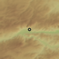 Shaded relief of the 53 km around Kargı, drawn from the GMTED2010 grid