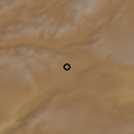 Shaded relief of the 54 km around Karlıova, drawn from the GMTED2010 grid