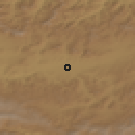 Shaded relief of the 53 km around Kelkit, drawn from the GMTED2010 grid