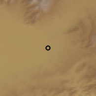 Shaded relief of the 54 km around Kemerhisar, drawn from the GMTED2010 grid