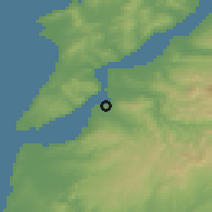 Shaded relief of the 53 km around Kepez, drawn from the GMTED2010 grid
