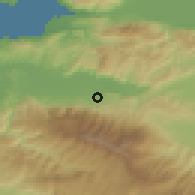 Shaded relief of the 53 km around Kestel, drawn from the GMTED2010 grid