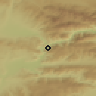 Shaded relief of the 53 km around Amasya, drawn from the GMTED2010 grid