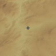 Shaded relief of the 53 km around Kırıkkale, drawn from the GMTED2010 grid