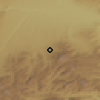Shaded relief of the 54 km around Konak, drawn from the GMTED2010 grid