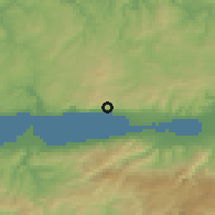 Shaded relief of the 53 km around Körfez, drawn from the GMTED2010 grid