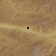 Shaded relief of the 53 km around Koyulhisar, drawn from the GMTED2010 grid