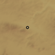 Shaded relief of the 53 km around Kütahya, drawn from the GMTED2010 grid