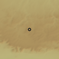 Shaded relief of the 54 km around Mazıdağı, drawn from the GMTED2010 grid