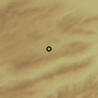Shaded relief of the 53 km around Mecitözü, drawn from the GMTED2010 grid