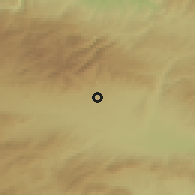 Shaded relief of the 53 km around Merzifon, drawn from the GMTED2010 grid