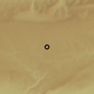 Shaded relief of the 54 km around Midyat, drawn from the GMTED2010 grid