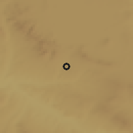 Shaded relief of the 54 km around Mucur, drawn from the GMTED2010 grid
