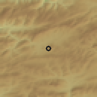 Shaded relief of the 53 km around Mudurnu, drawn from the GMTED2010 grid
