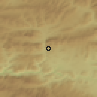 Shaded relief of the 53 km around Nallıhan, drawn from the GMTED2010 grid