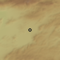 Shaded relief of the 54 km around Narlı, drawn from the GMTED2010 grid