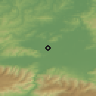 Shaded relief of the 53 km around Adapazarı, drawn from the GMTED2010 grid